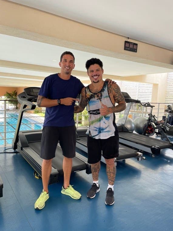 Hugo Araújo com Márcio Azevedo