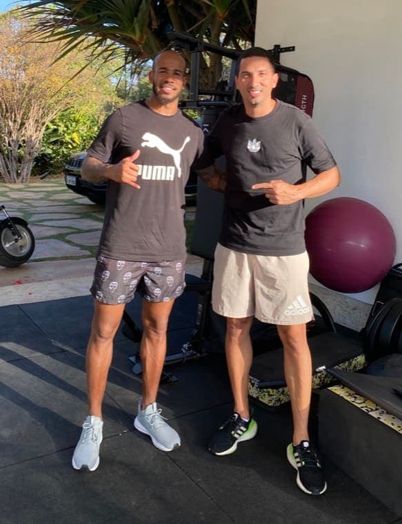 Hugo Araújo com Patrick