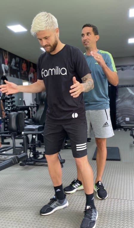 Hugo Araújo com Eduardo Sasha